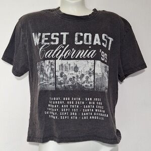 Social Culture West Coast California '99 Washed Brown Tee